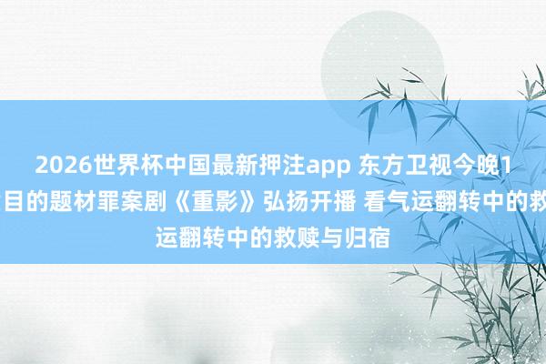 2026世界杯中国最新押注app 东方卫视今晚19:30本质目的题材罪案剧《重影》弘扬开播 看气运翻转中的救赎与归宿
