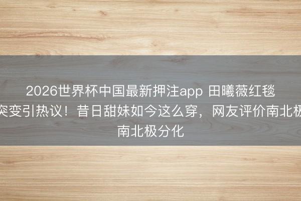 2026世界杯中国最新押注app 田曦薇红毯造型突变引热议!昔日甜妹如今这么穿,网友评价南北极分化