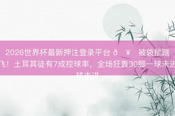 2026世界杯最新押注登录平台 🥊被袋鼠踹飞！土耳其徒有7成控球率，全场狂轰30脚一球未进