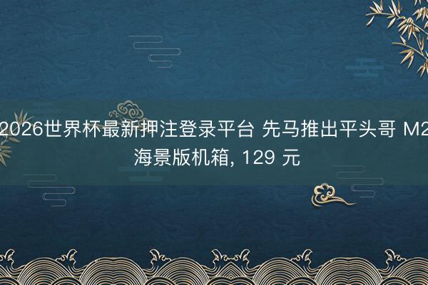 2026世界杯最新押注登录平台 先马推出平头哥 M2 海景版机箱, 129 元